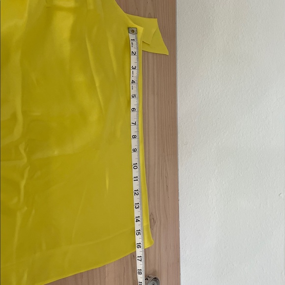 INC Sunny Yellow Silk Halter Tank - Picture 5 of 5